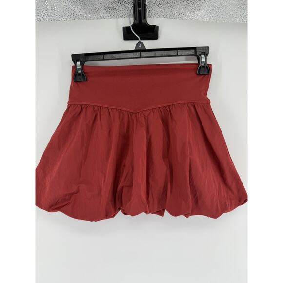 aerie Dresses & Skirts - Offline By Aerie Real Me Bubble Skirt Skort Size Small Burgundy Red